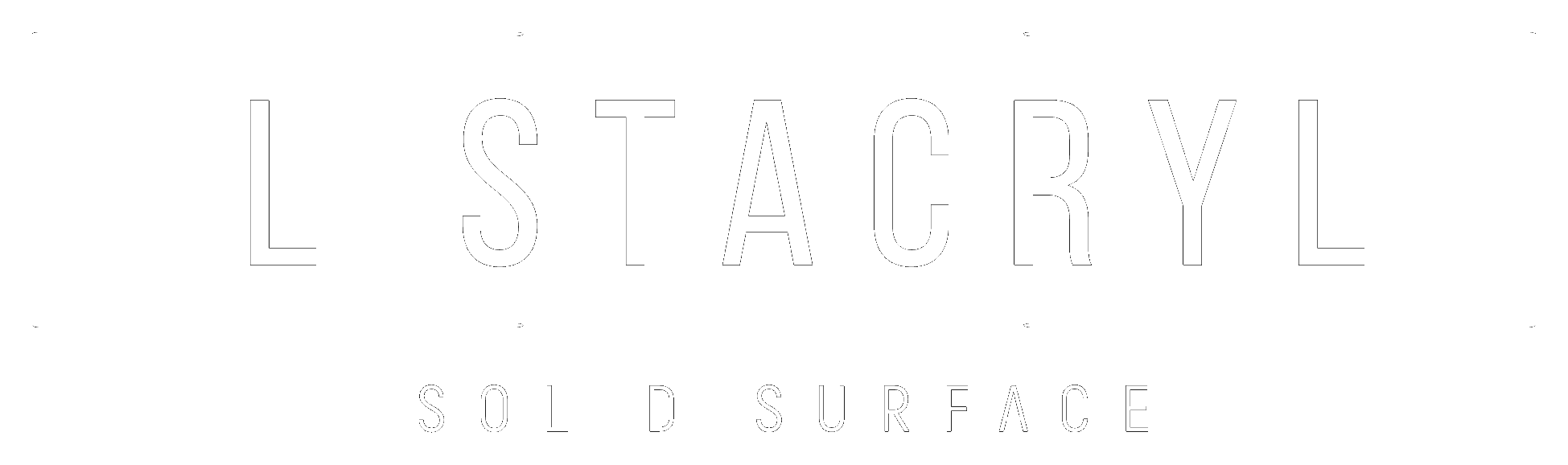 Логотип LISTACRYL — производитель акрилового камня Solid Surface